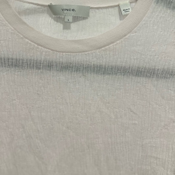 VINCE / 100% Cotton Tissue Weight Textured Sweater /Size SP - Picture 3 of 4